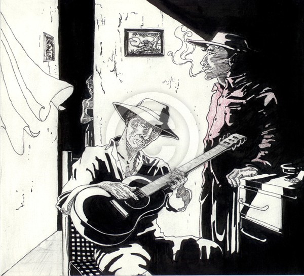 The Deal (Pen &Ink)
