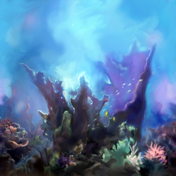 Under water matt painting