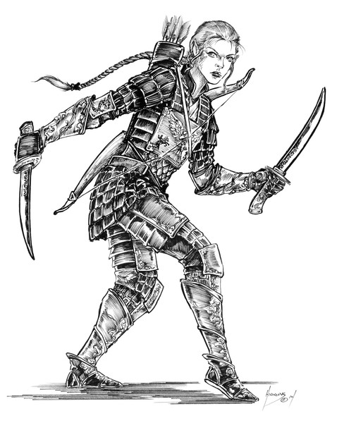 Armored Female Elf