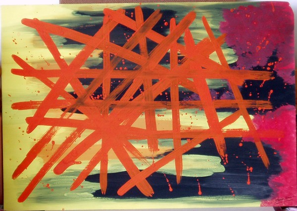 Painting inspired by William Walton Symphony No1 