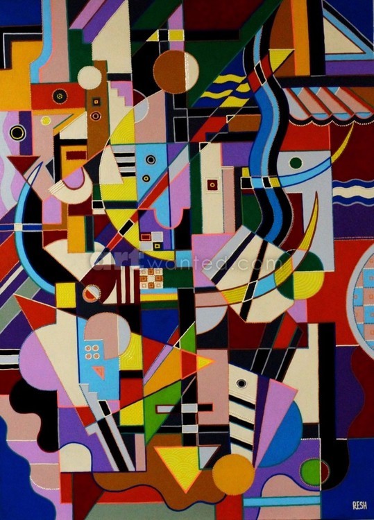 -- Colorful  musical  composition # 11--mixed  tec