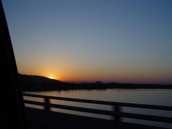 Sunset on the river...