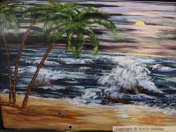 BACK SIDE OF MAIL BOX. ACRYLIC