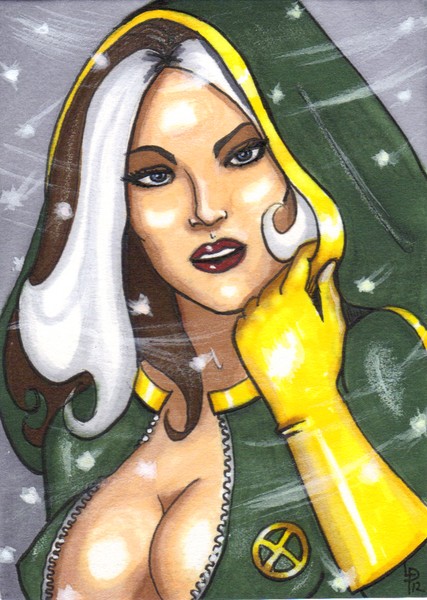 Rogue, X-Men, ACEO/Sketch Card