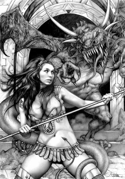 Warrior and Dragon
