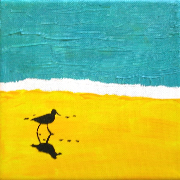 bird on a beach