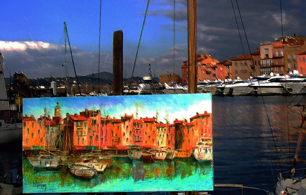 Painting and village #2