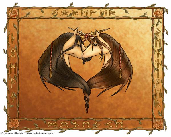 The Hornfasting (rune border)