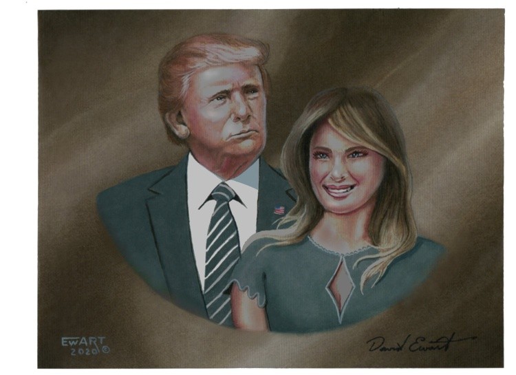 Former President Trump with Melania