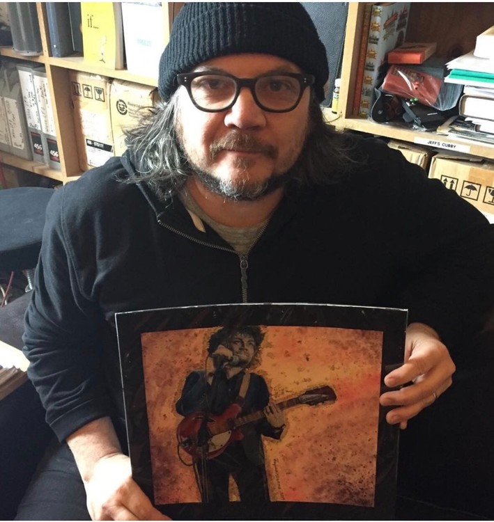 THE Jeff Tweedy with art Jeff Tweedy