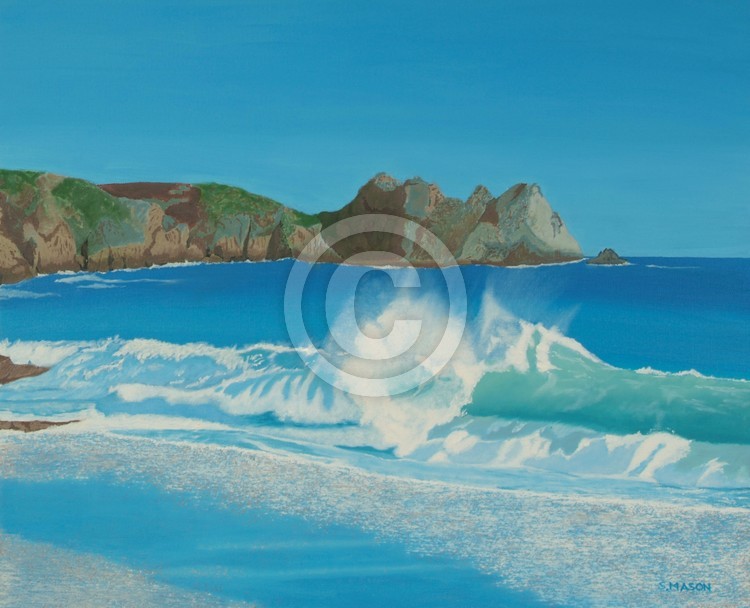 Porthcurno wave.