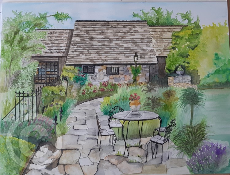 Country house garden
