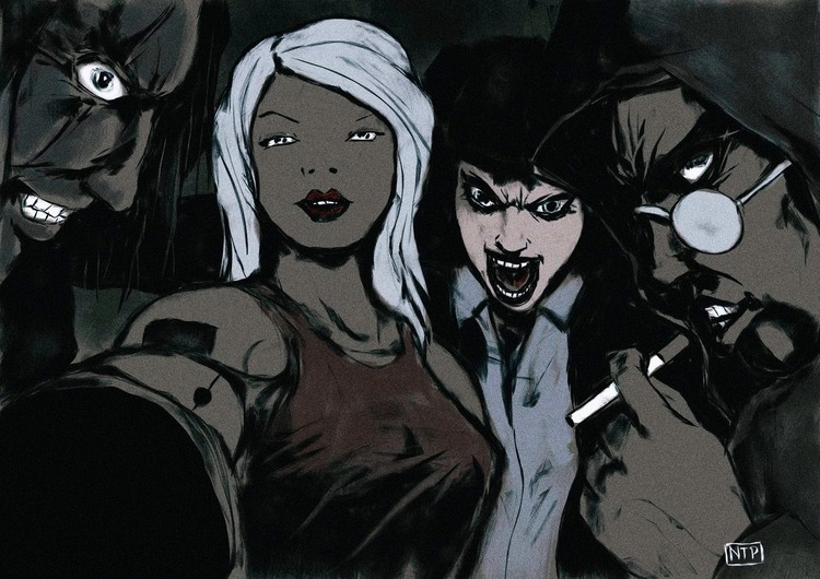 riders of apocalypse taking a selfie