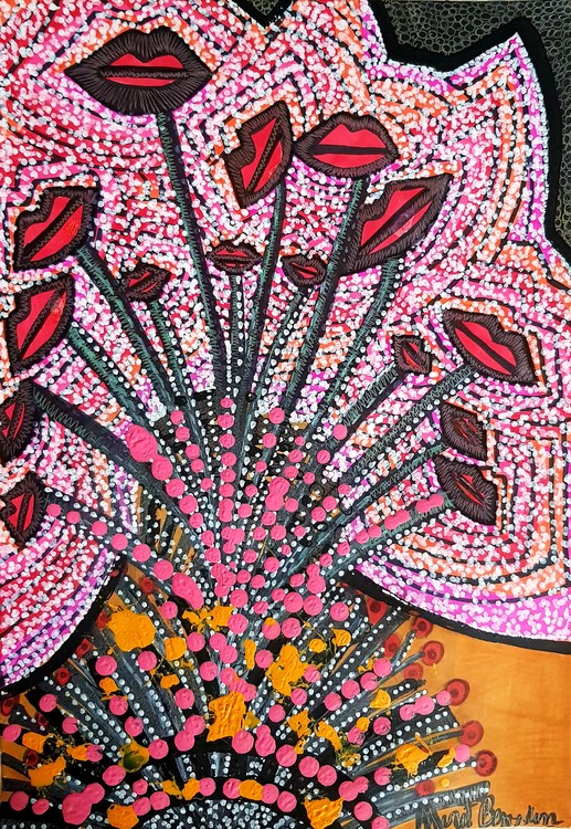 flowers paintings mirit ben-nun israeli modern artist 