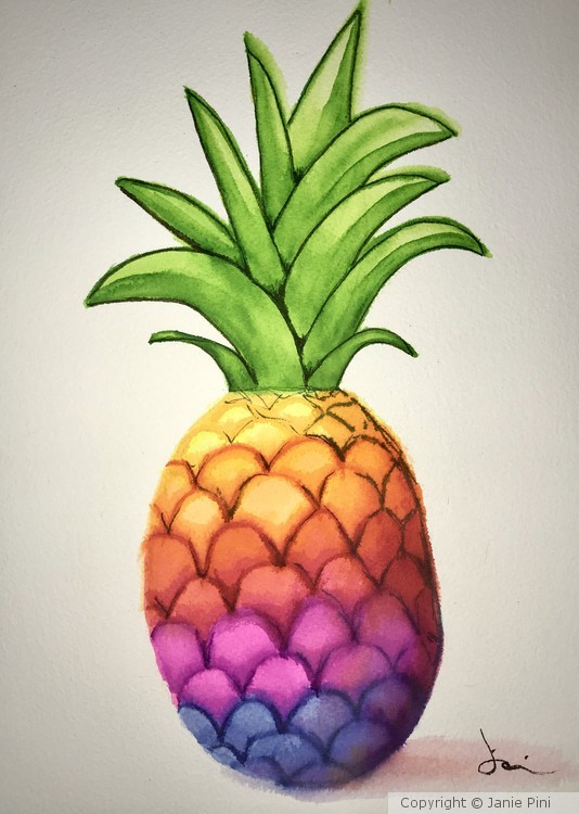 Rainbow Pineapple