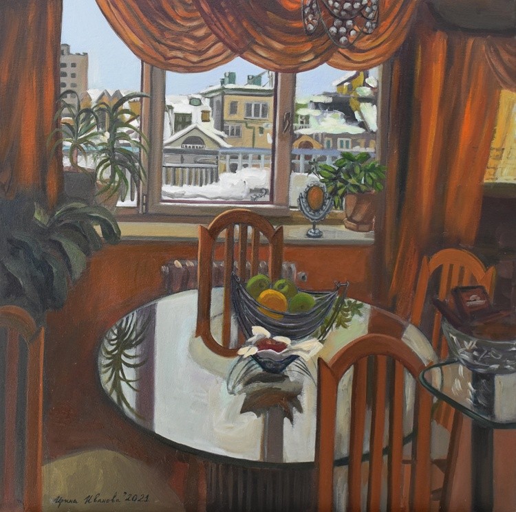 Winter day at home