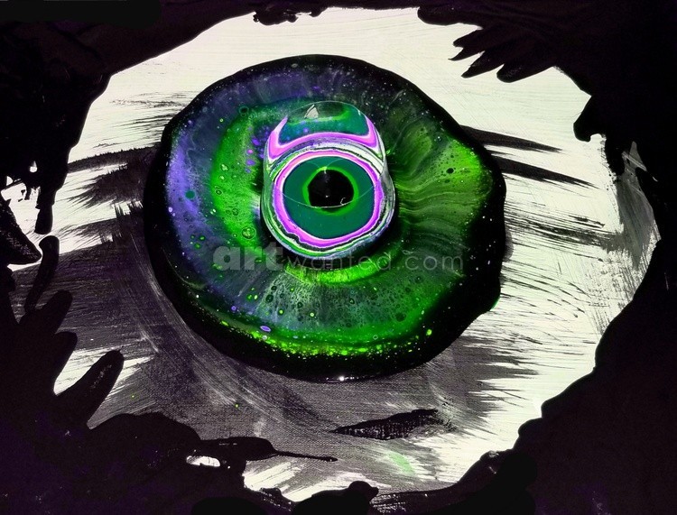 The Almost All Seeing Eye (in green)