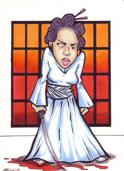 Angry Samurai Woman
