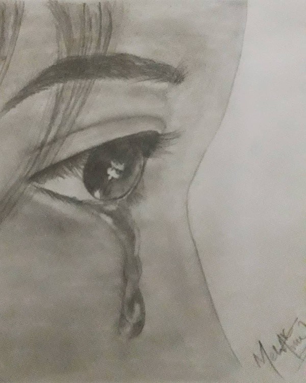 crying eyes shines differently 