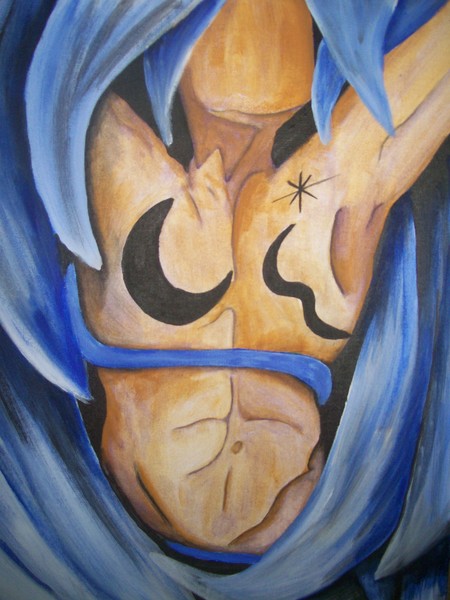 blue angel with tats