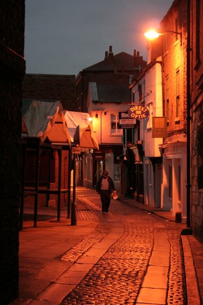 THE SHAMBLES AT NIGHT