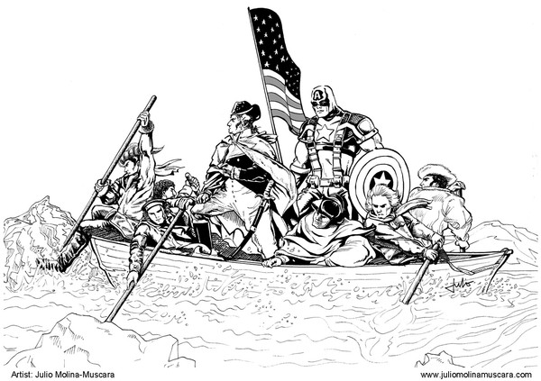 Captain America and George Washington