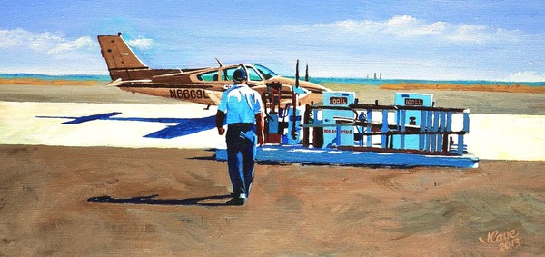 A busy day at the St. Johns airport