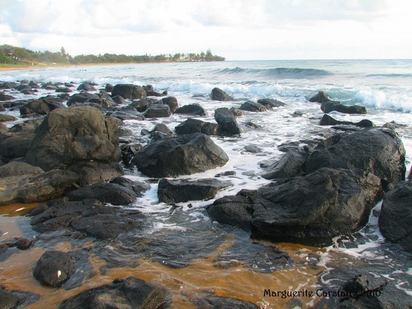Rocky Shore with Waves
