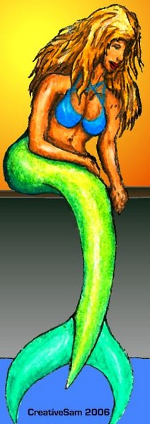 Seated Mermaid