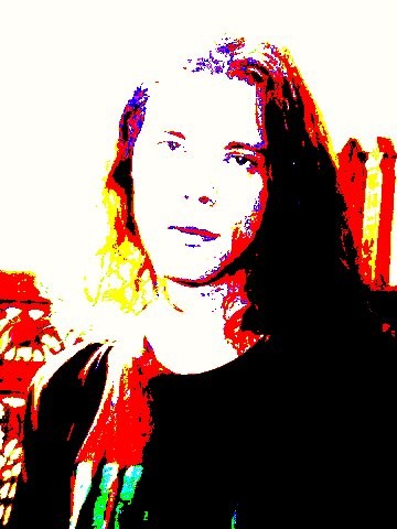 self portrait by a window