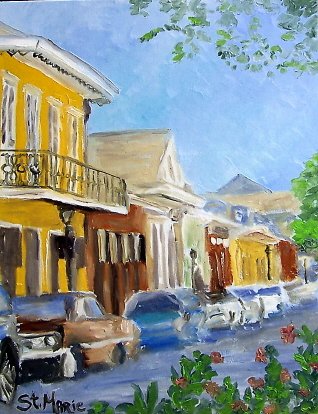 Yellow house in French Quarter