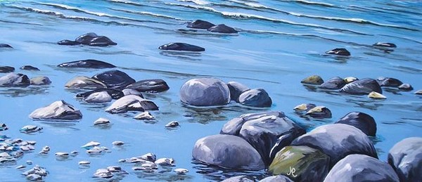 Stony shore