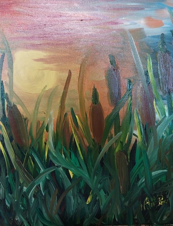   Glimpse of Cattails.