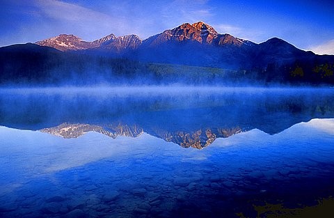 Patricia Lake and Pyramid Mountain