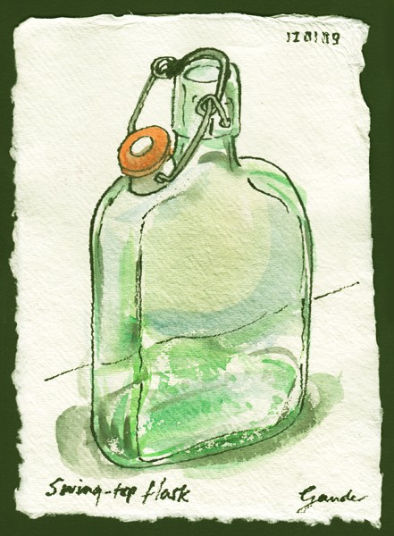 Swing-top flask