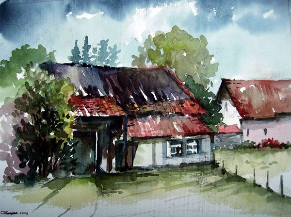 Old barn in Zomergem