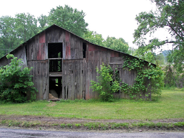 Old red barn
