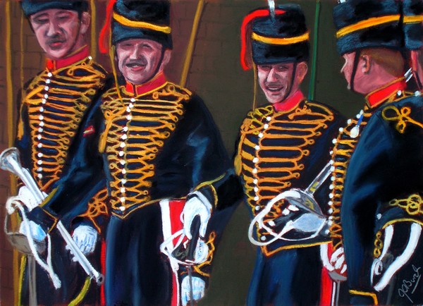 Kings Troop RHA. 'Happy Gunners'
