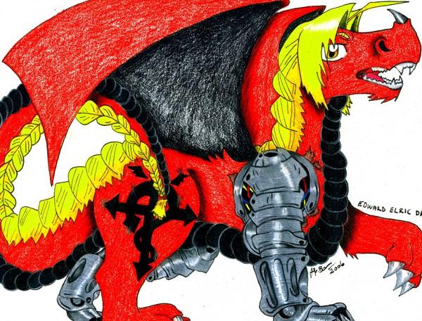 Edward Elric Dragon 