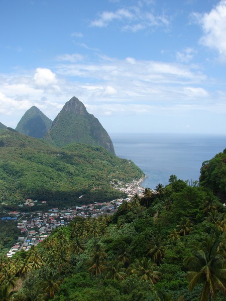Pitons and Soufriere, St.Lucia