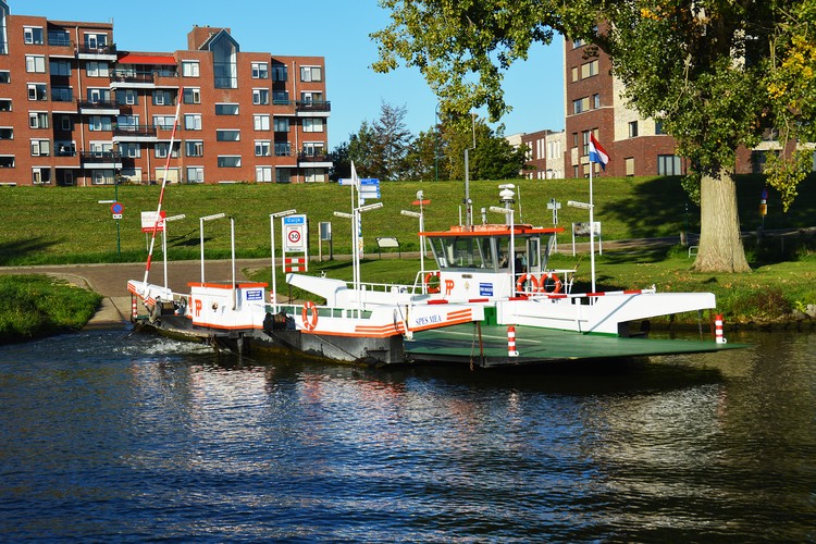 Dutch floating bridge 
