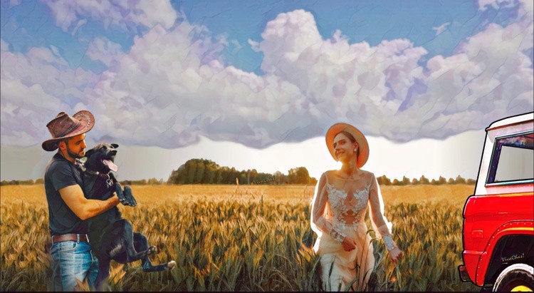 Wheat Field Romance