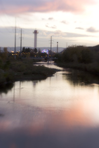 Denver Sunset on the Platte Near Little Raven