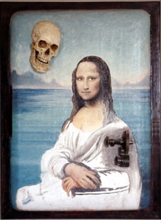 mona en playa