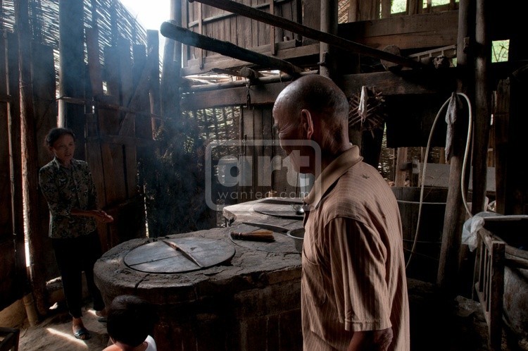 Miao minority farmers' kitchen in western hunan, China