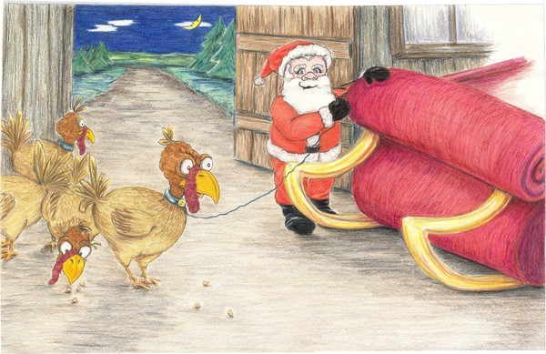 Santa With Sleigh