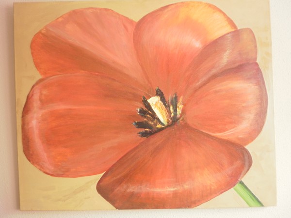 La flor roja