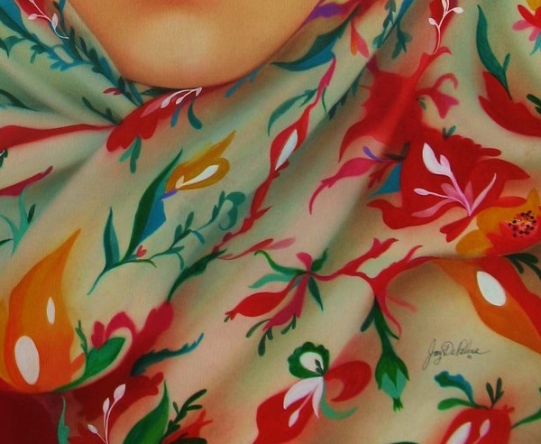 Audrey Hepburn 30x40 Pastel detail