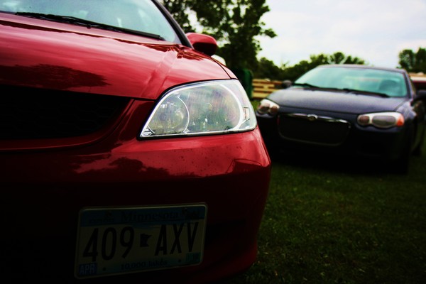 my 04 Honda Civic  and Bro's 