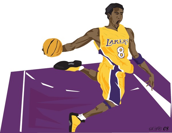 Kobe Flying the Lane